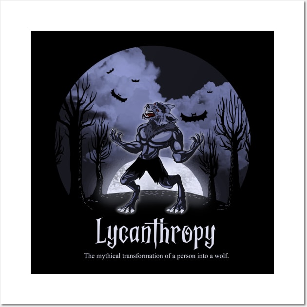 Halloween Wolf Lycanthropy Wall Art by Jandjprints